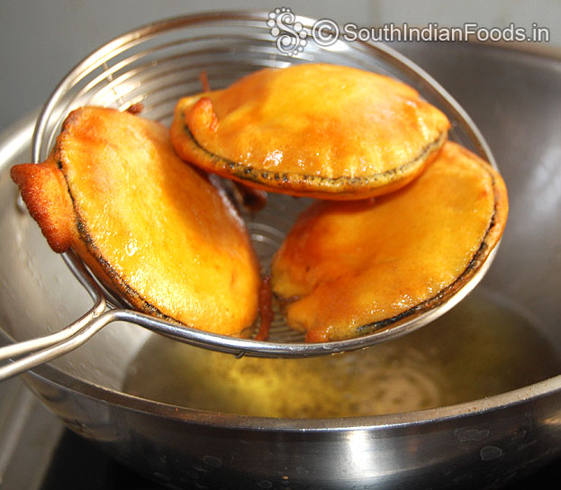 Once its ready remove from oil