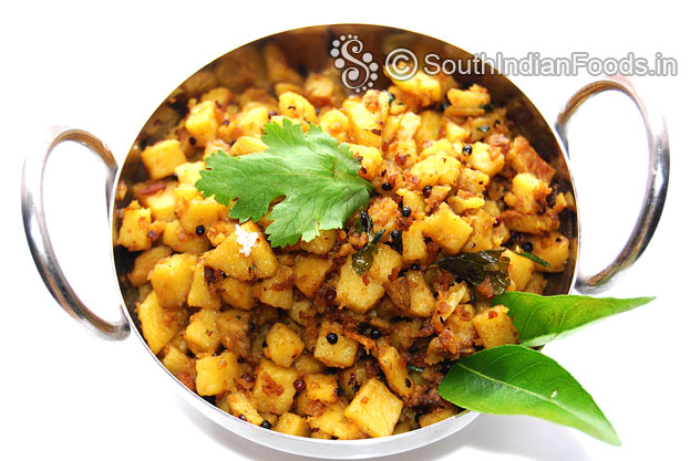 Elephant foot yam stir fry ready