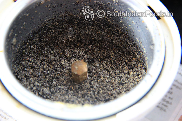 Ground sesame is ready