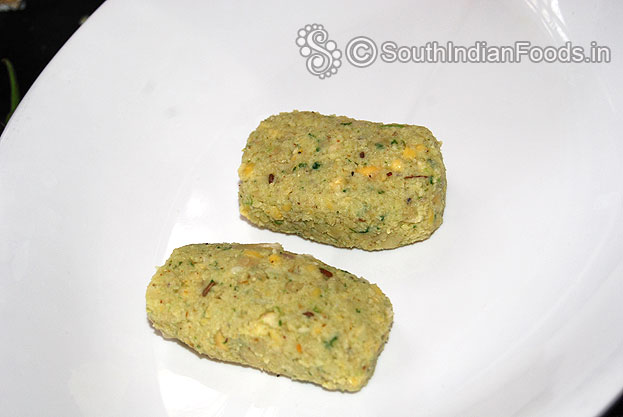 Take lemon size ball then flatten & make rectangular shape