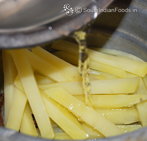 Add cold water, to stop cooking