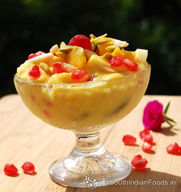 Homemade custard ready