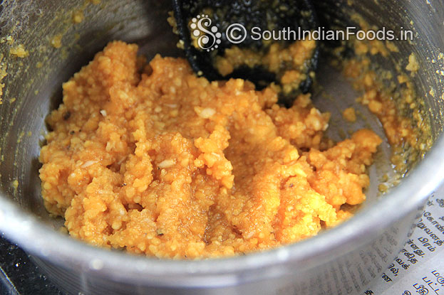 Kadalai paruppu vellam poornam stuffing is ready