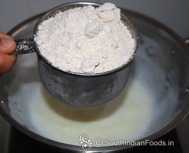 Add wheat flour