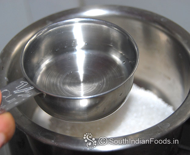 Add 1/2 cup water