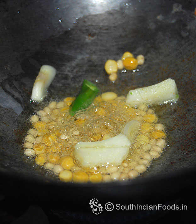 Add garlic, green chilli