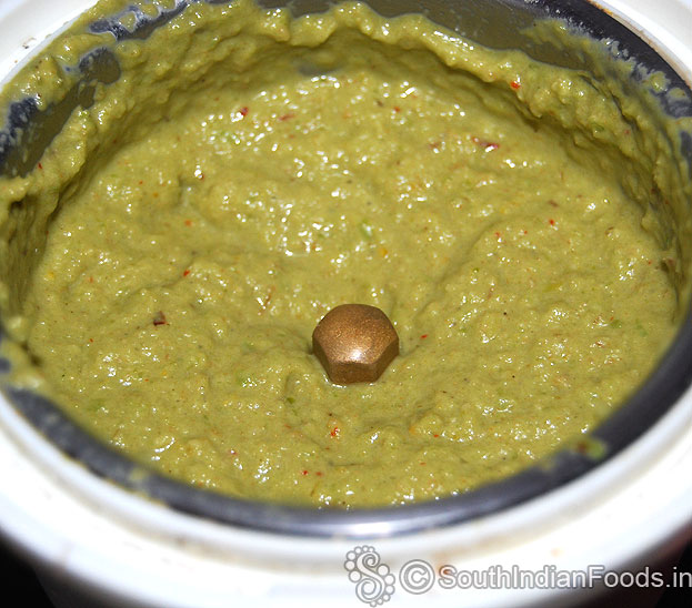 Capsicum chutney ready