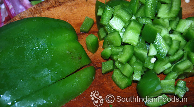 Wash & chop capsicum