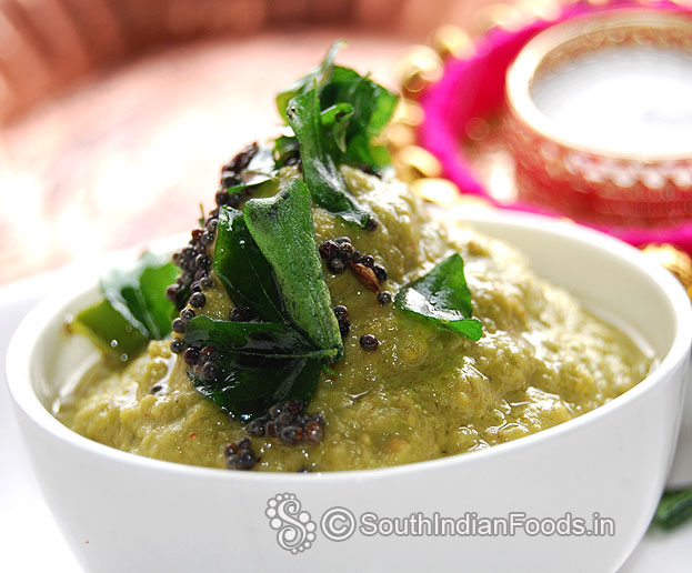Green capsicum chutney