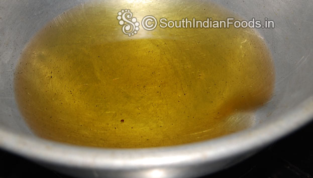 Heat enough sesame oil then let it cool