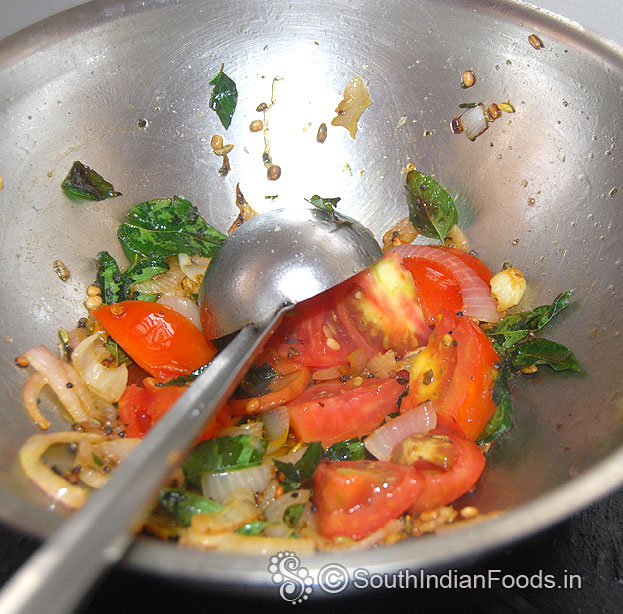 Add seasoned ingredients saute till soft