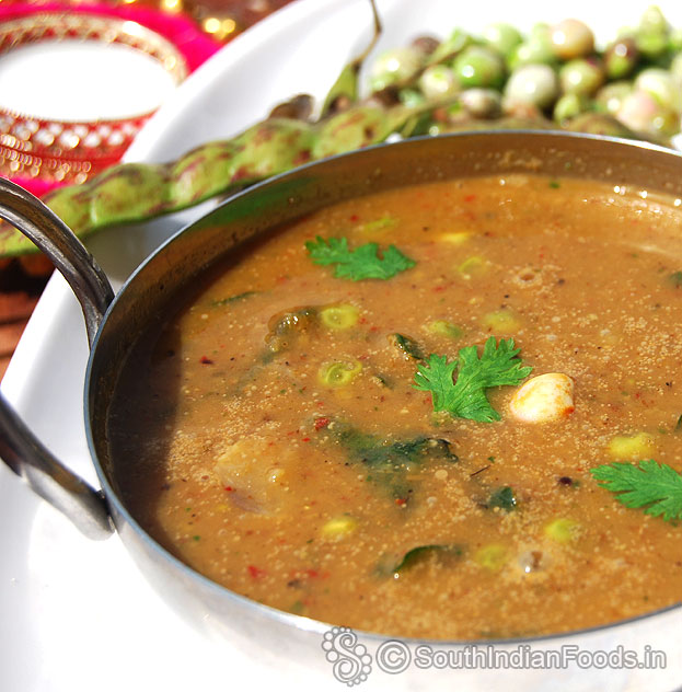 Fresh pigeon pea kurma