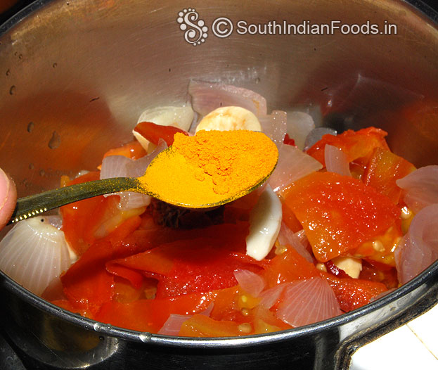 Add turmeric powder