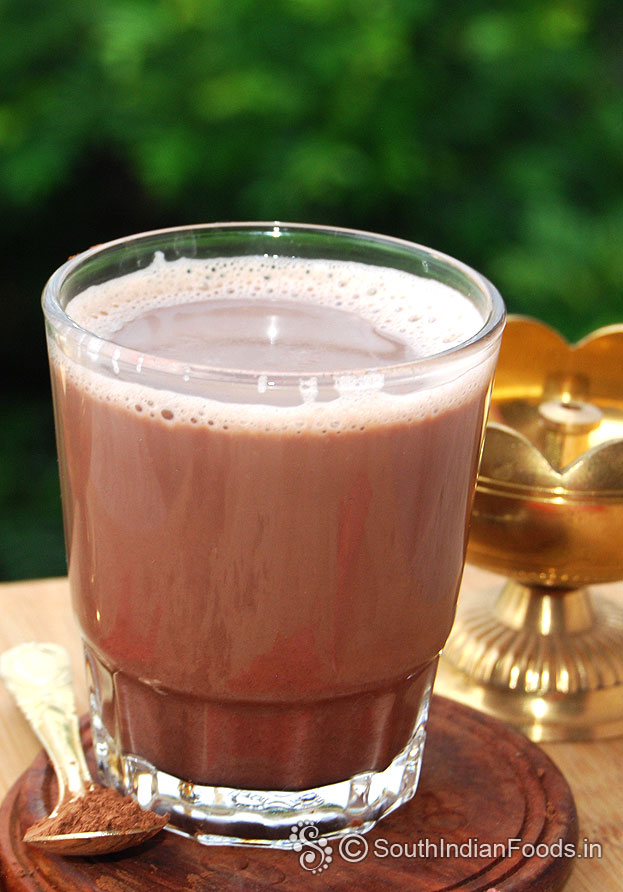 Instant hot chocolate without cream