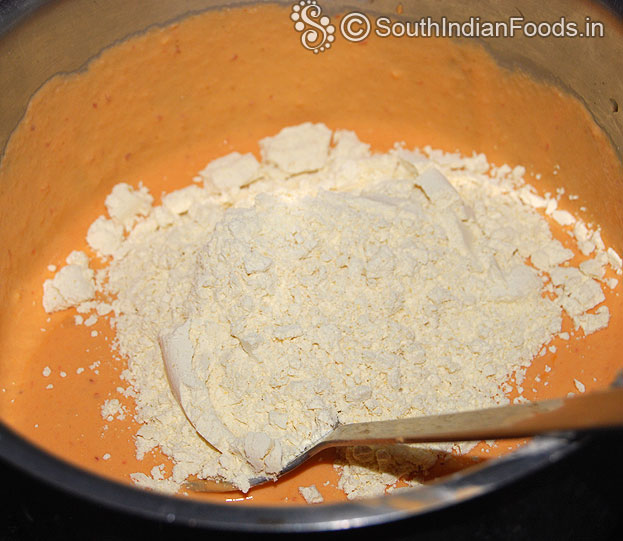 Add roasted gram powder