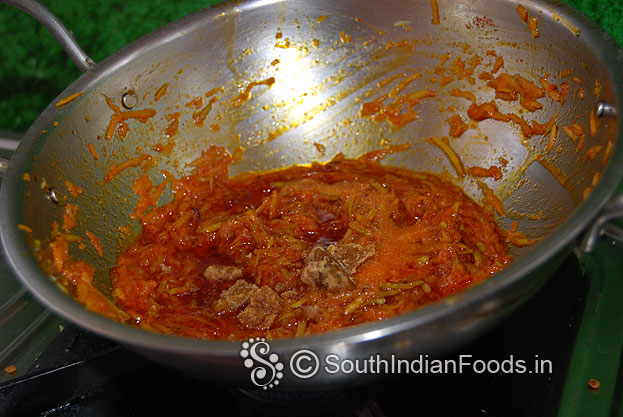 Add jaggery let it melt