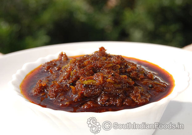 Raw mango pickle