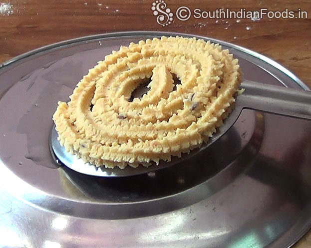 Raw mullu murukku is ready