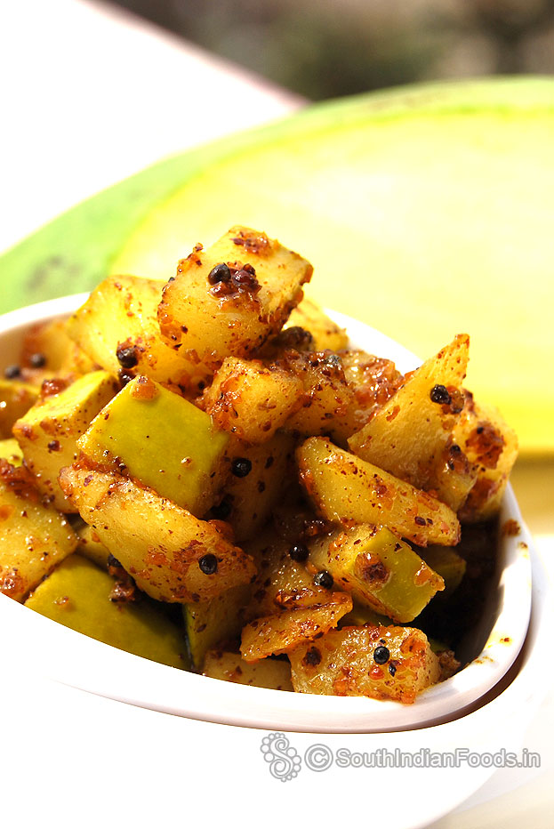 Instant aam ka achar-Healthy, less salt and less oil