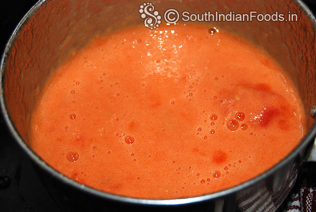 Puree is ready to strain