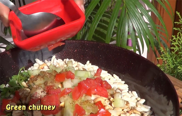 Add Green chutney