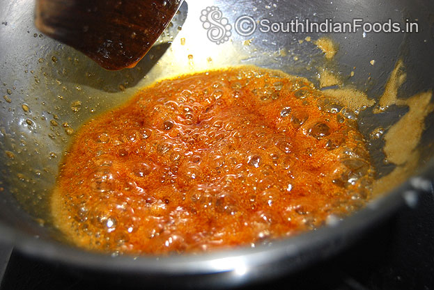 Jaggery is in hard ball consistency