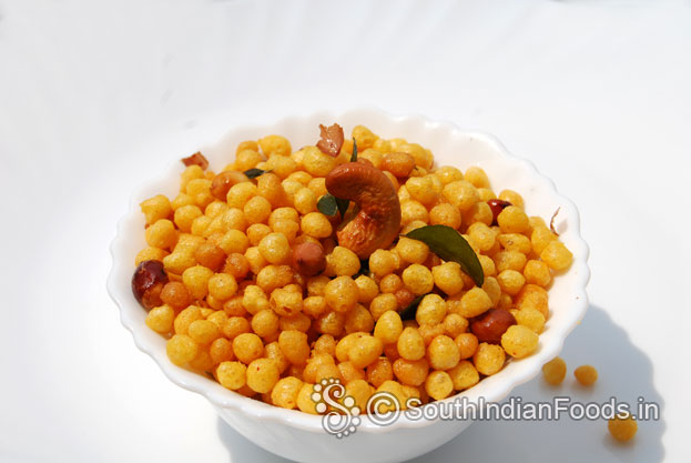 Kara boondi with nuts