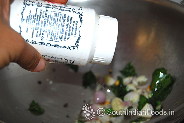 Add onion, asafoetida