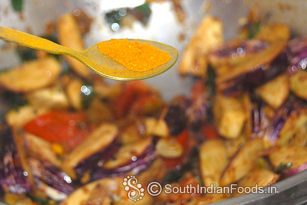 Add turmeric powder