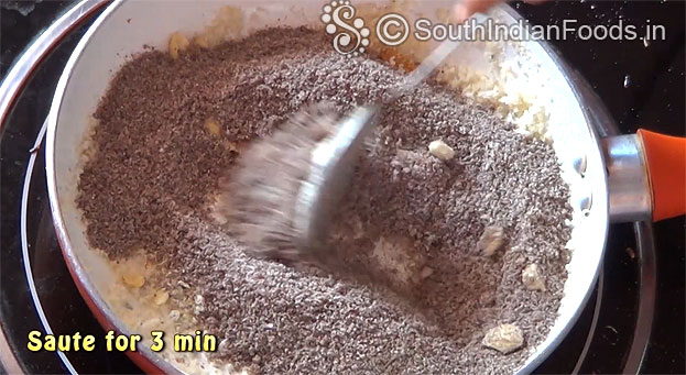 Saute for 3 min
