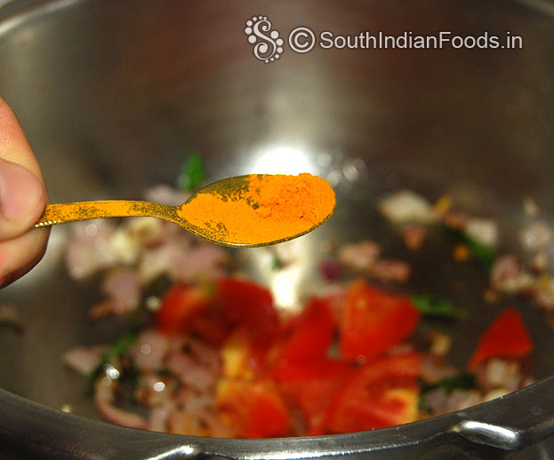 Add turmeric powder