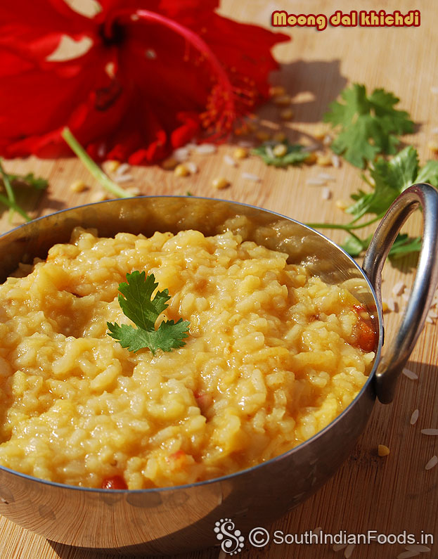 One pot moong dal khichdi