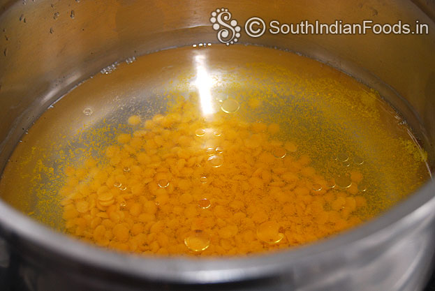 Boil toor dal till soft