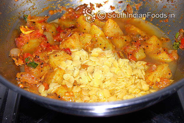 Add boiled toor dal
