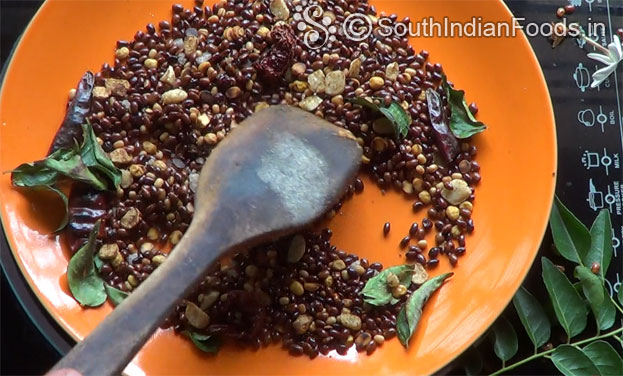 Wash & pluck curry leaves
