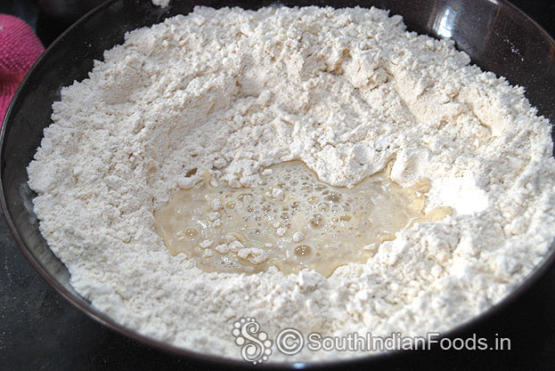 Add water, make soft dough
