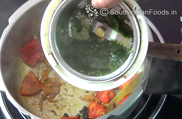 Add Freshly ground mint mixture