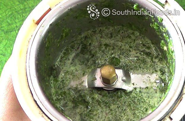 Mint, coriander mixture is ready, keep aside