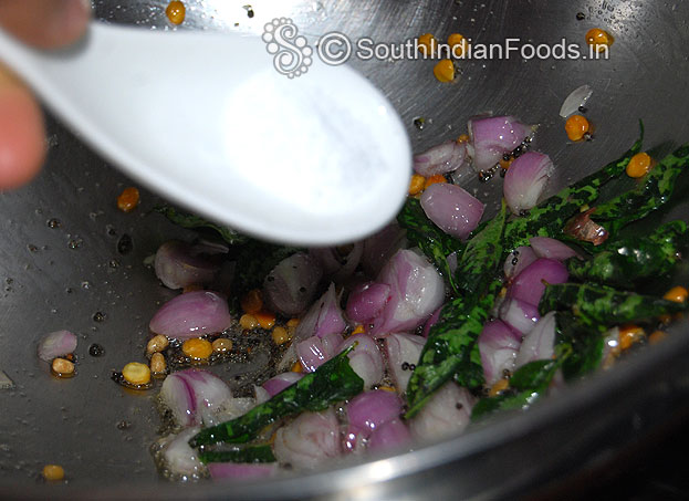 Add onion & salt
