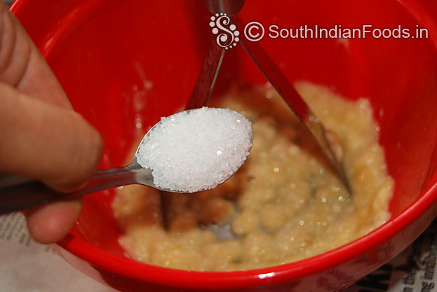 Add 2 tbsp of sugar