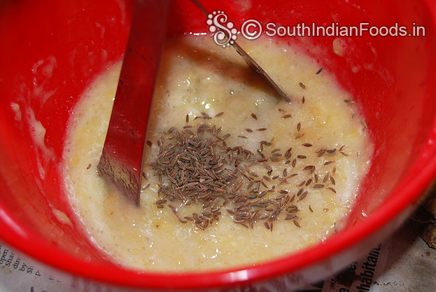 Add cumin seeds mix well