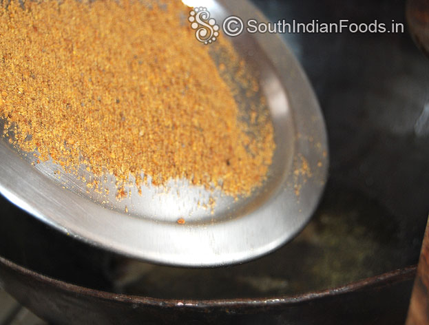 Add ground fenugreek & mustard seeds powder