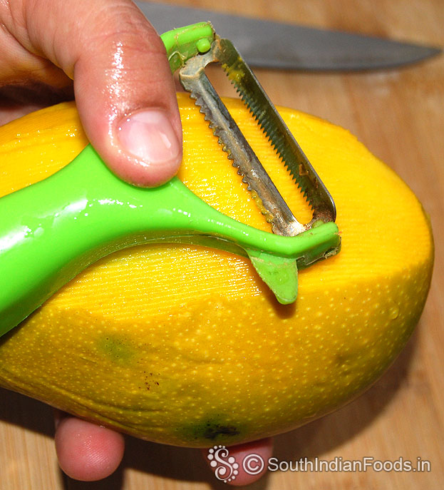 Peel off the skin