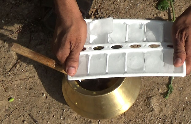 Add ice cubes