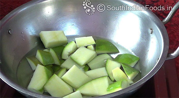Add water, let it boil for 3 min