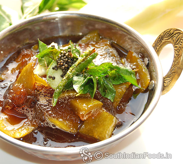 Raw mango pachadi