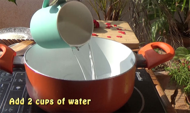 Add 2 cups of water