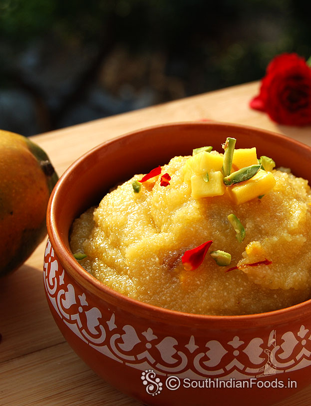 Mango rava kesari using imam pasand mango