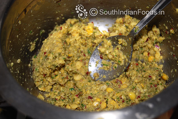 Masala vadai mixture is ready