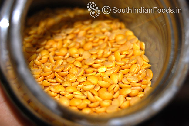 Toor dal-Thuvaram paruppu-Thuvar dal